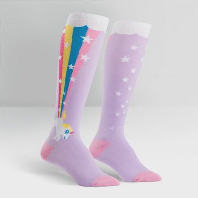 Sock it to Me Rainbow Blast Women's Knee High Socks 640