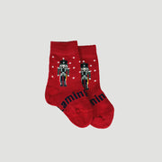 Lamington Merino Wool Crew Socks | BABY | Red Nutcracker