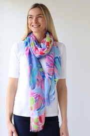 Archer House Tropical Leaf Scarf 790