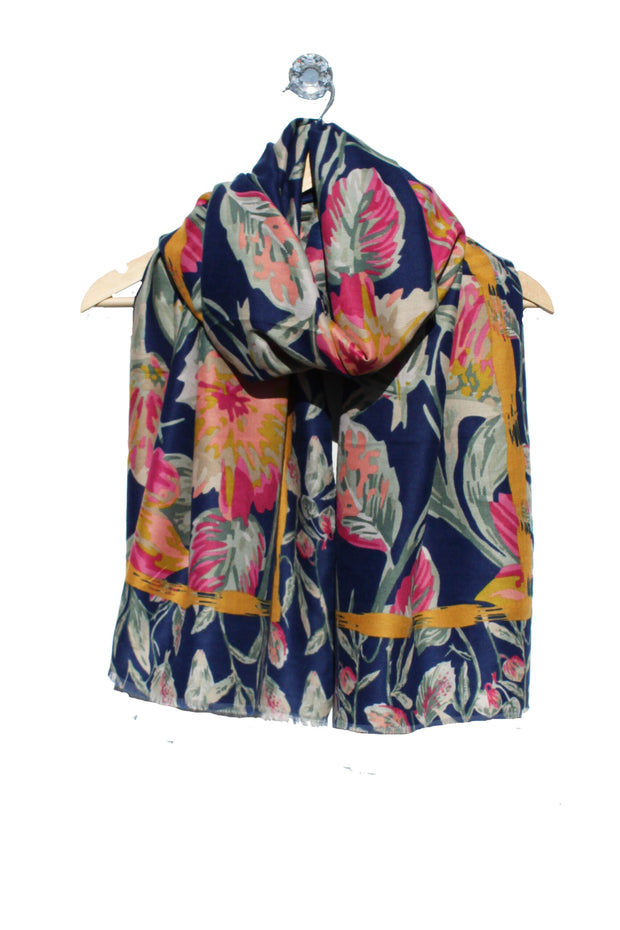 Archer House Large Flower Print Scarf  SC806