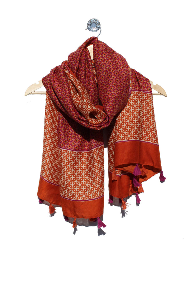 Archer House Small Geometric Print Scarf SC807