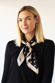 Archer House Polka Dot Silky Square Scarf – Feels like Silk  SC 820