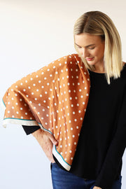 Archer House Polka Dot Silky Square Scarf – Feels like Silk  SC 820