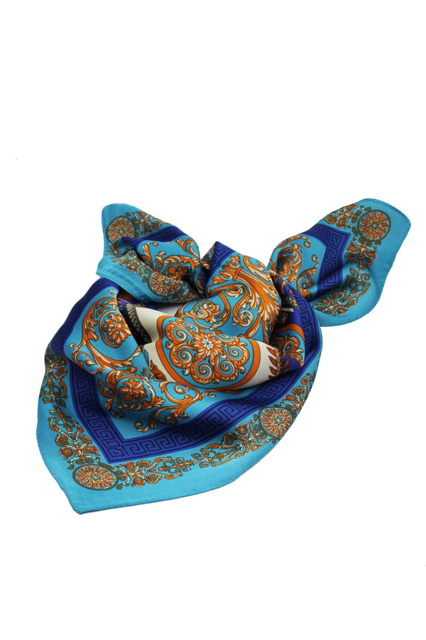 Archer House Regal Print Silky Square Scarf – Feels like Silk  SC821