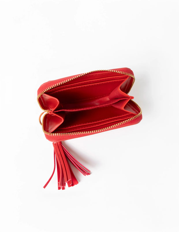Stella and Gemma Luxelet Tassle Purse Red 1602