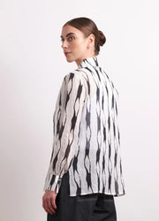 Neris Soft Focus Shirt in Liquorice 2812
