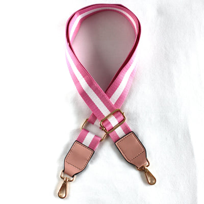 Archer House Pink Stripe Bag Strap 04