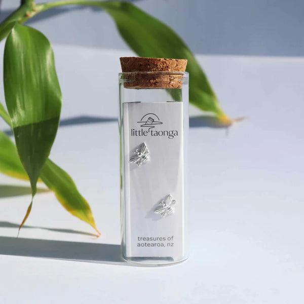 Little Taonga  Honey Bee Stud Earrings (shaped)