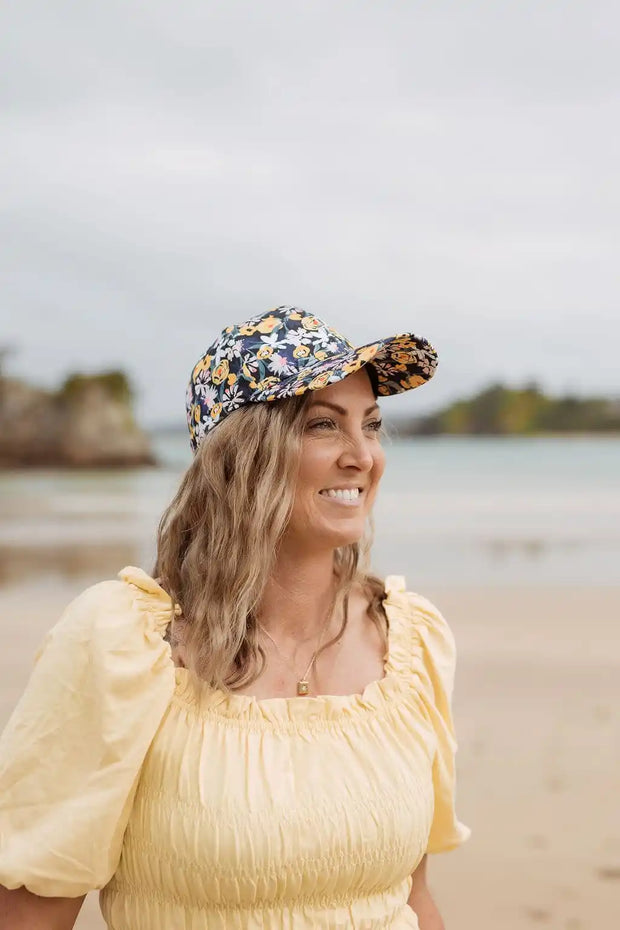 Stilen Floral Cap Yellow