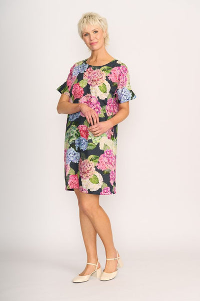 Preen Hydrangea Linen Shift Dress TP14561