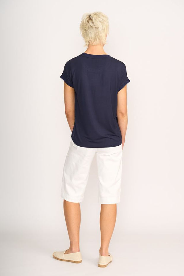 Memo Contrast Trim Top TP14300