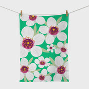 100% NZ Bright Botanical Tea Towel