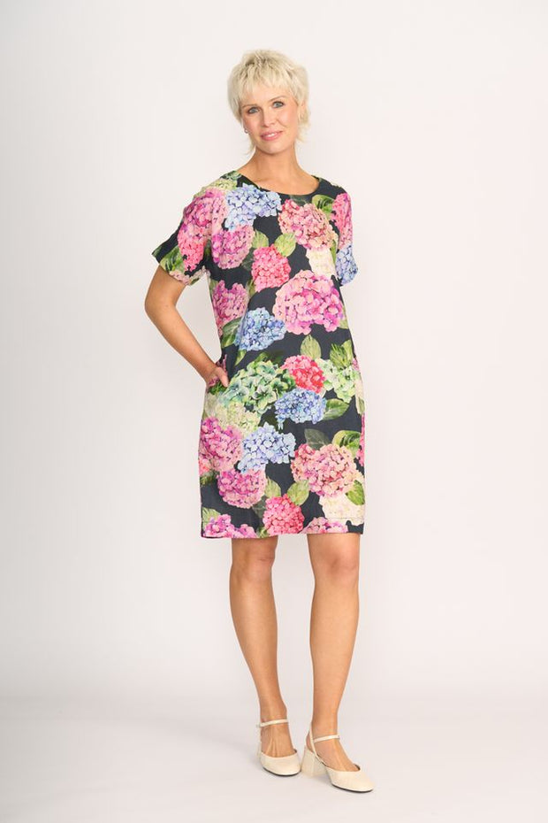 Preen Hydrangea Linen Shift Dress TP14561