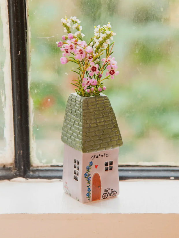 Natural Life Cottage Bud Vase Grateful 26