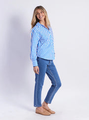 Leoni Ralph Shirt Blue Stripe