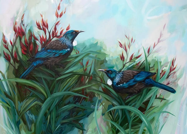 Image Vault Nestled in Nature - Tui & Flax - Notecard Laura Layton 795
