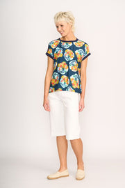Memo Contrast Trim Top TP14300