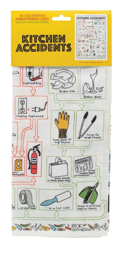 The Unemployed Philosophers Guild - Kitchen Accidents - Tea Towel