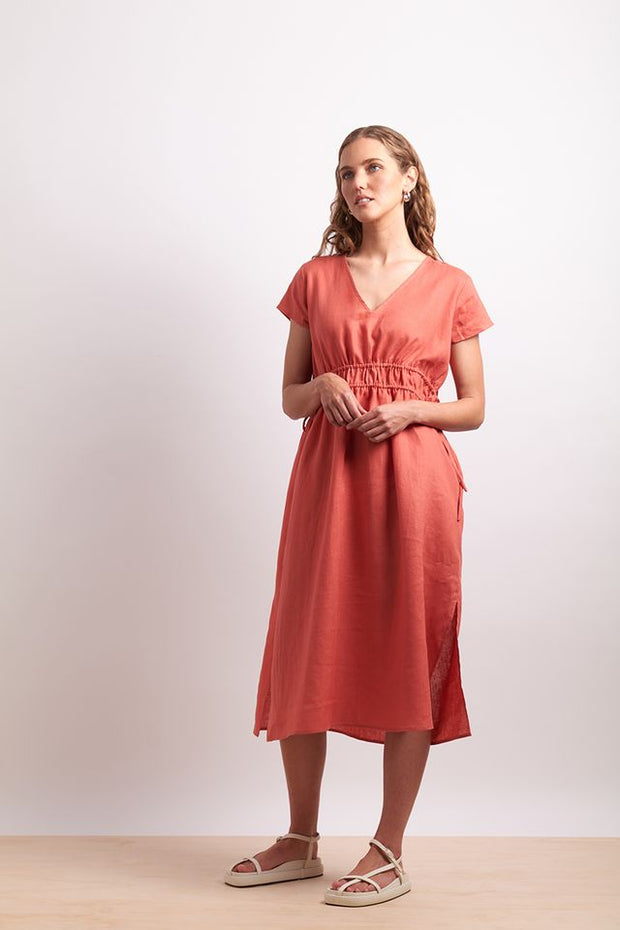 Neris Drawn in Dress in Paprika 2804