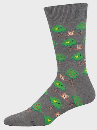 Socksmith Lounge Dogs Gray Heather 2938 Mens / Large Unisex