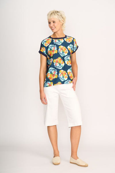 Memo Contrast Trim Top TP14300