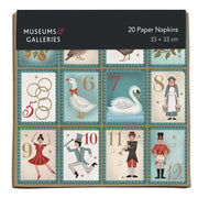 Museums and Galleries Christmas Paper Napkins