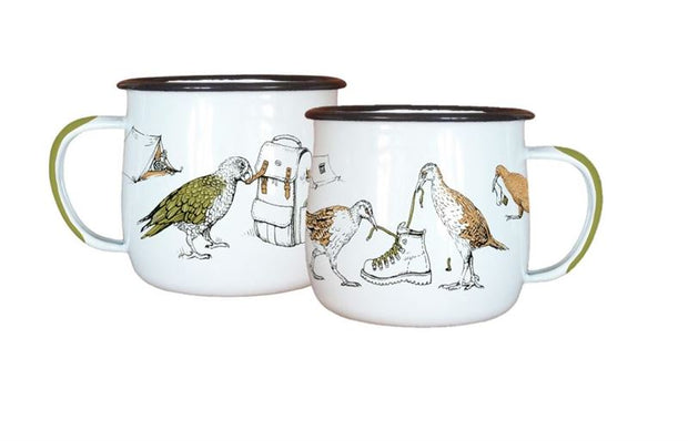 Wolfkamp & Stone Enamel Mug NZTWEM