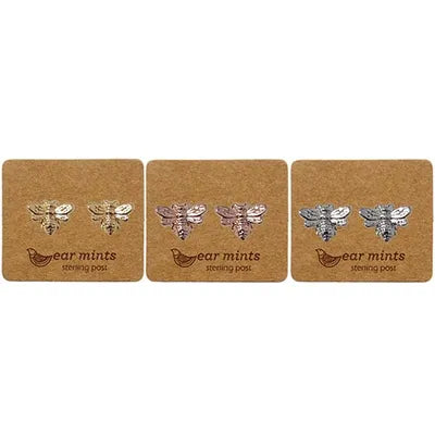 Ear Mints Small Bee Earrings 1022
