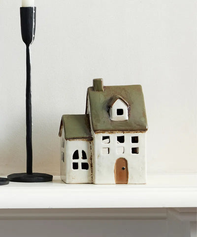 Alsace Tea Light Chapel Olive Green YA0046 PICK UP FROM STORE ONLY