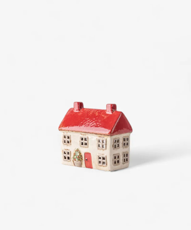 Alsace Tea Light Cottage Christmas Stone YA0061