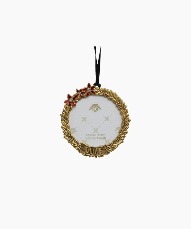 French Country Hanging Round Frame Love  BH0003