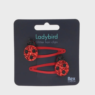 Rex London  Ladybird glitter hair clips (set of 2)