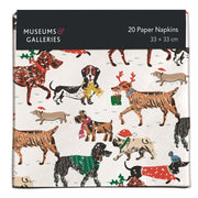 Museums and Galleries Christmas Paper Napkins