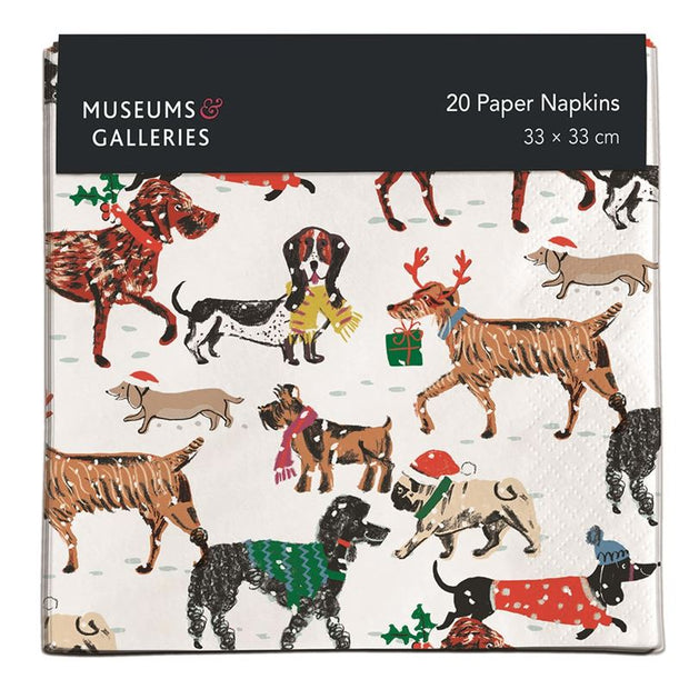 Museums and Galleries Christmas Paper Napkins