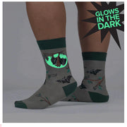 Sock It To Me Gone Batty Glow In The Dark Men's/ Larger Sizes Crew Socks