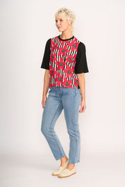 Memo Contrast Trim Top TP14300