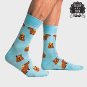 Sock it to Me HapyBara - Men's Crew Socks 676