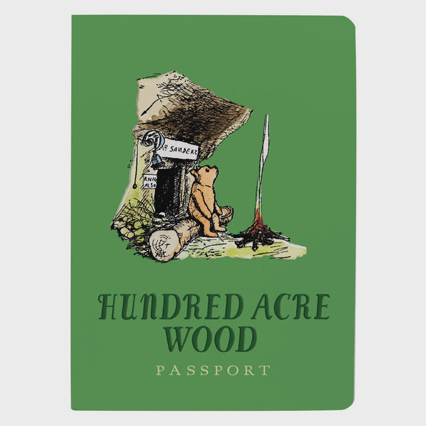 The Unemployed Philosophers Guild Hundred Acre Wood Passport Notebook 5763