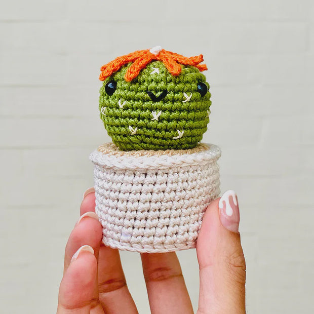 Above Rubies Daisy Cactus Pot - Amigurumi Crochet