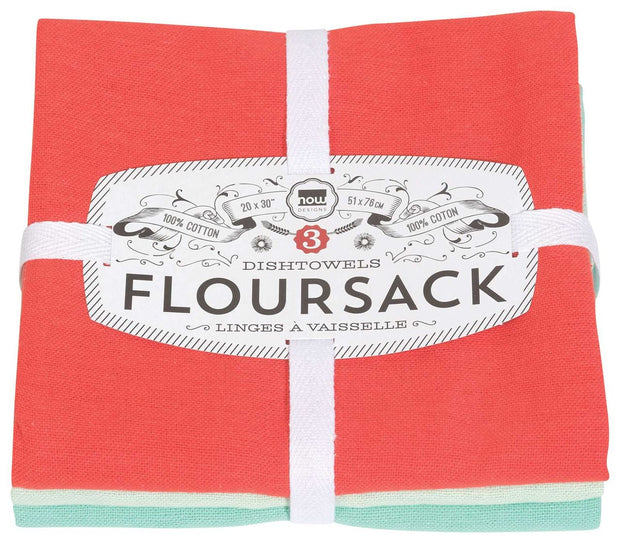 Now Designs - Set of 3 - Floursack Tea Towel