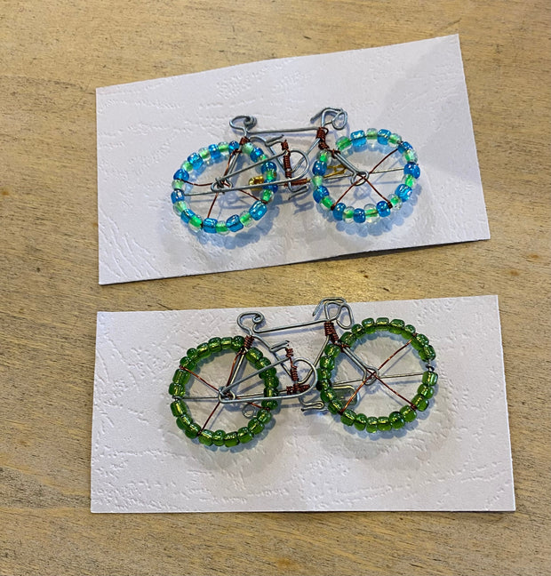 Trade Aid Beaded Bicycle Brooch 01