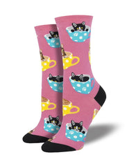 Socksmith  Womens Socks Cat-Feinated