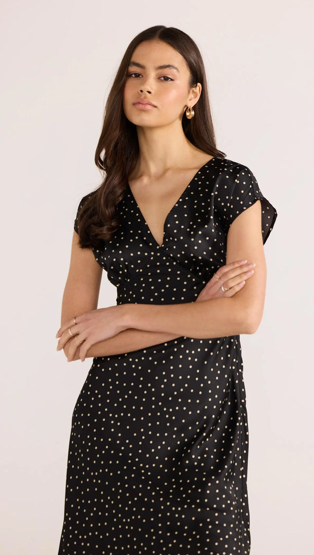 Mink Pink Jemma Polka Bias Midi Dress 2502764 COMING SOON