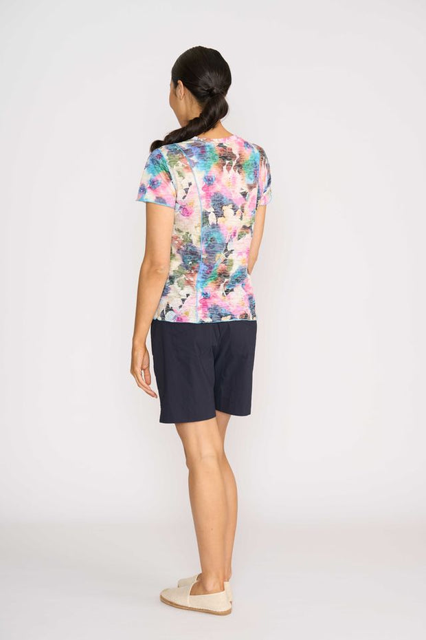 Memo Smudge Floral Summer Essential Tee TP13607