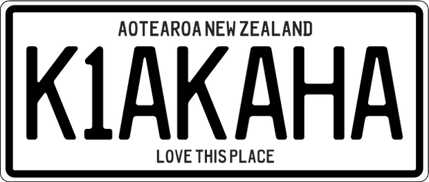 Moana Road Number Plate Magnet