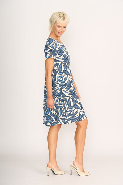 Foil Swing Back Dress in Botany TP14055