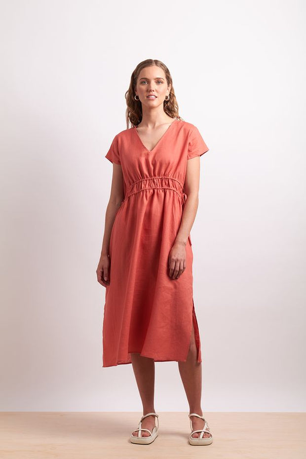 Neris Drawn in Dress in Paprika 2804
