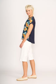 Memo Contrast Trim Top TP14300