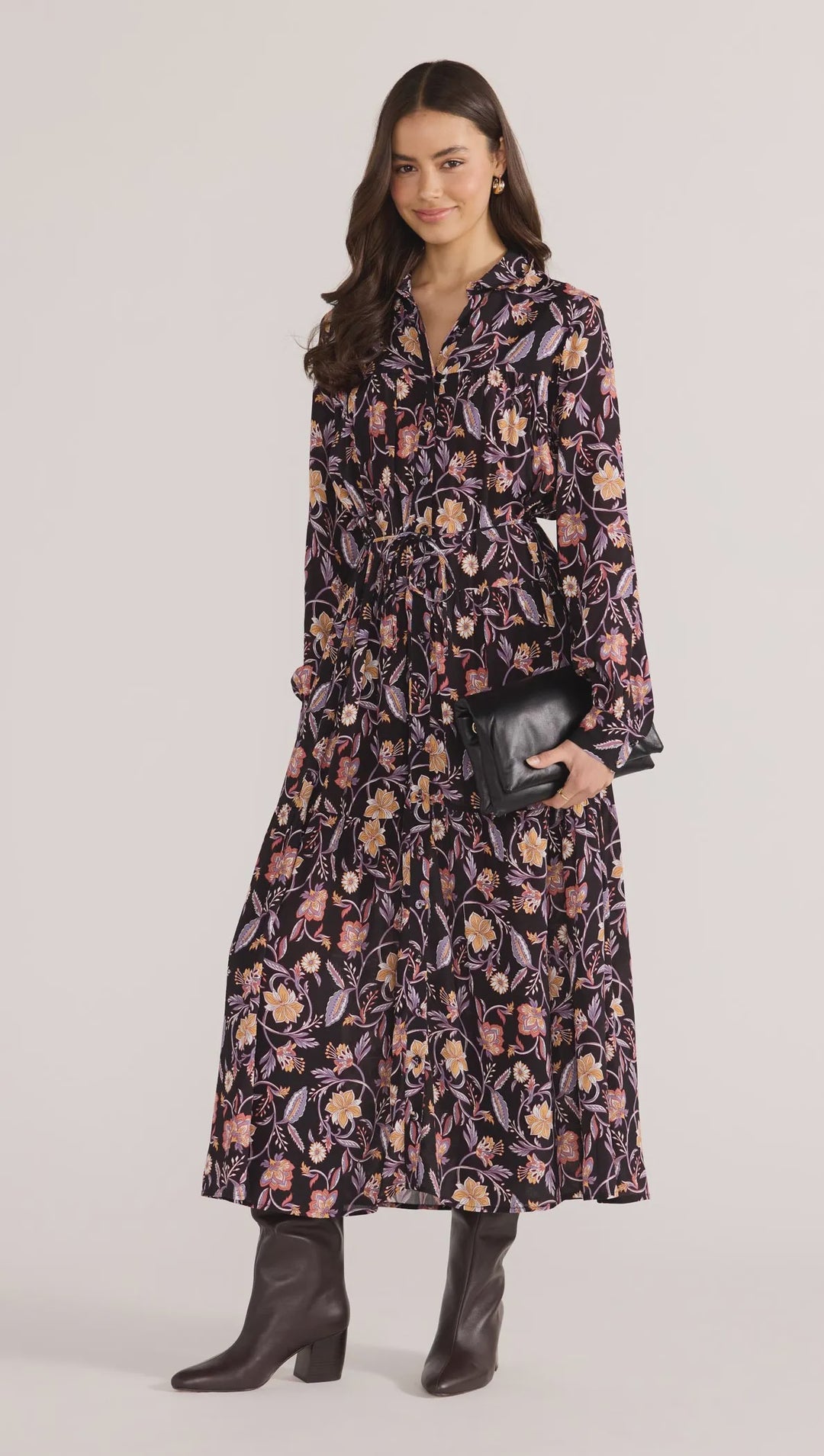 Mink Pink Regal Long Sleeve Midi Dress 2502771  Florence Boutique NZ