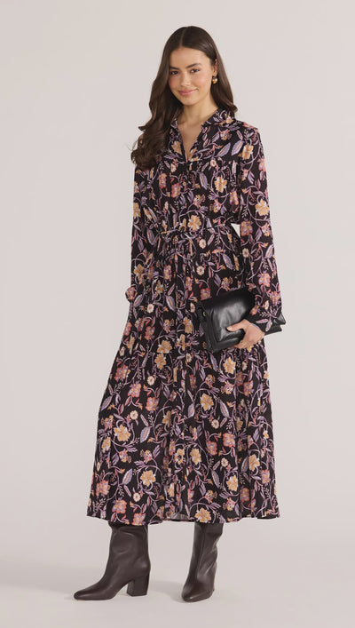 Mink Pink Regal Long Sleeve Midi Dress 2502771 COMING SOON